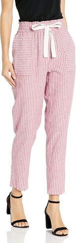 Vince Camuto womens Slim Leg Pull On Drawstring Ticking Stripe Pants Pants in Saudi Arabia