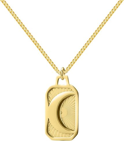 Gyufise 1 Pack Sunbeam Necklace gold sunshine necklace positive energy necklace Moon Necklace Mother's Day Gift Sun Tarot Necklace in Saudi Arabia