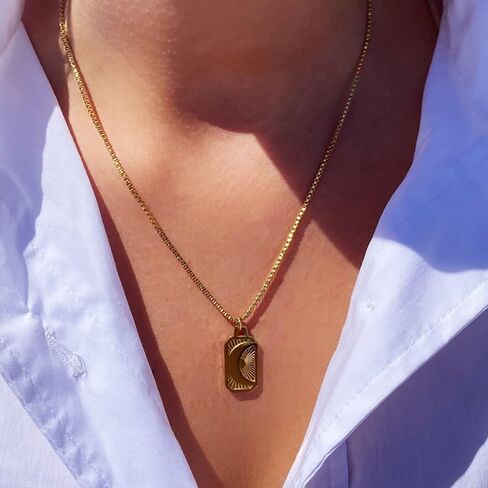 Gyufise 1 Pack Sunbeam Necklace gold sunshine necklace positive energy necklace Moon Necklace Mother's Day Gift Sun Tarot Necklace in Saudi Arabia