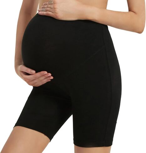 Maternity Shorts for Women Over The Belly Pregnancy Short Leggings Under Dress in Saudi Arabia