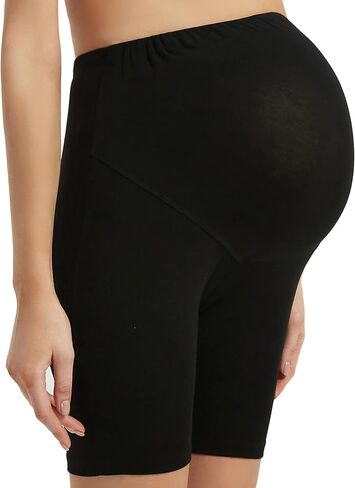 Maternity Shorts for Women Over The Belly Pregnancy Short Leggings Under Dress in Saudi Arabia