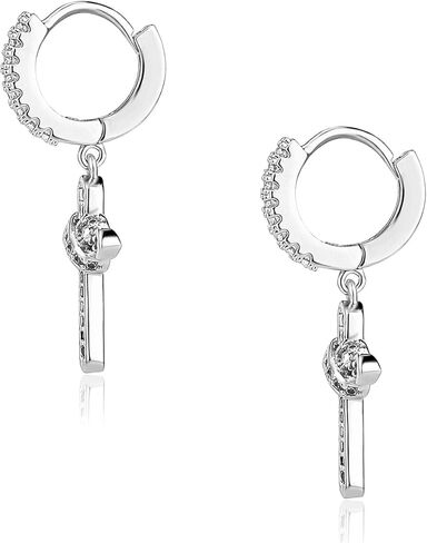 OYOGAA أقراط متقاطعة ذهبية للنساء والرجال أقراط متدلية هيبوالرجينيك مكعب زركونيا أقراط Huggie للرجال in Kuwait