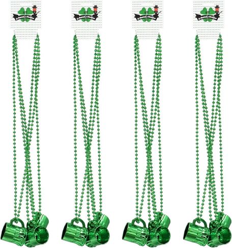 اكسسوارات يوم القديس باتريك زي الجني أعلى قبعة الحمالات شامروك الخرز قلادة القوس التعادل الشمس الوشم عيد القديس باتريك الملحقات in Kuwait