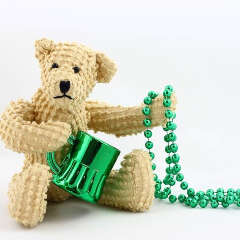 اكسسوارات يوم القديس باتريك زي الجني أعلى قبعة الحمالات شامروك الخرز قلادة القوس التعادل الشمس الوشم عيد القديس باتريك الملحقات in Kuwait