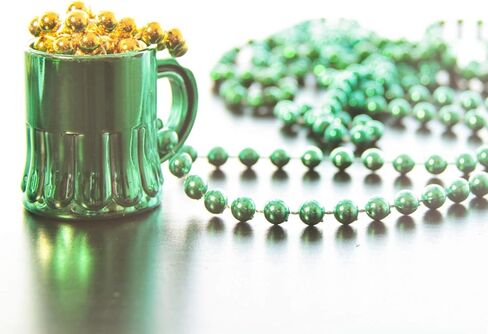 اكسسوارات يوم القديس باتريك زي الجني أعلى قبعة الحمالات شامروك الخرز قلادة القوس التعادل الشمس الوشم عيد القديس باتريك الملحقات in Kuwait