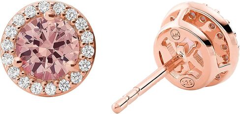 Michael Kors Sterling Silver Pave Halo Stud Earrings in Saudi Arabia