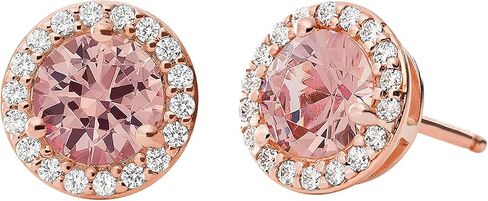 Michael Kors Sterling Silver Pave Halo Stud Earrings in Saudi Arabia