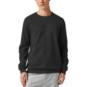 Hat and Beyond Mens French Terry Crewneck Sweatshirt Lightweight Fleece Pullover Sweater