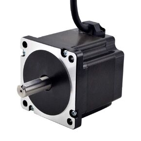 STEPPERONLINE Nema 34 Stepper Motor 4.8Nm(679.87oz.in) 6.0A 14mm Key-way Shaft with 1m Cable