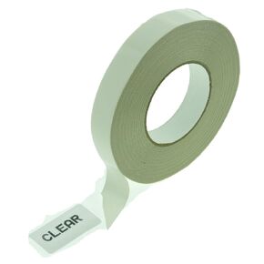 1" x 5 Mil 60yd Double Sided Coated Tape Clear High Clarity Very Sticky Permanent Trophy Mounting Window Sign Poster Board Installation Placard Hold Down 24mm 1 Inch .94 in