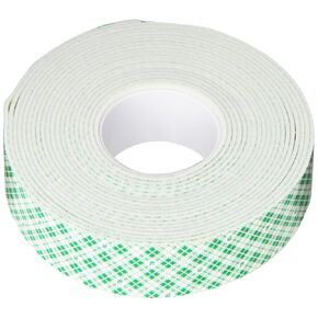 3M Double Coated Urethane Foam Tape 4016, 1" x 5 yards, Indoor Mounting, Bonding, and Attaching