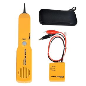 Cable Finder Circuit Tester, Cable Finder Tone Generator Probe Circuit Breaker Finder, Tone Generator and Probe kit with RJ11 Plug, Circuit Continuity Tester, Network Telephone Line, Electric Wire