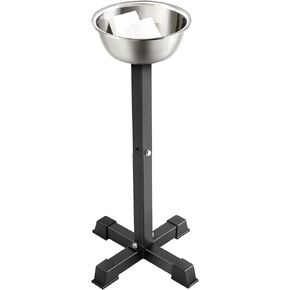 20 x 20 x 38 Inches Portable Gym Chalk Stand Stainless Steel Freestanding Gym Chalk Holder with 23 x 7 Inches Bowl for Gymnastics Weight Lifting Climbing Outdoors Sports Supplies Accessories