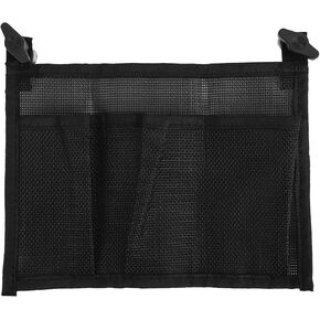 Alomejor Storage Mesh Bag Black Nylon Storage Bag Marine Boat Organizer Pouch Bag for Marine Boat Canoe kayak