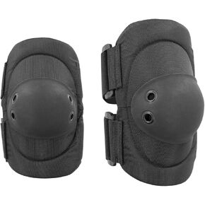 Damascus Gear: DEPB Imperial Hard Shell Cap Elbow Pads - Non-Slip Caps, Shock Absorbing (One Size, Black)