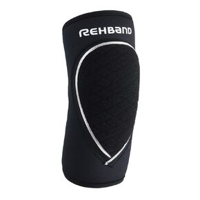 Rehband Elbow Support & Protector for men & women black, 5mm Neoprene Elbow Protection for Volleyball & Handball & indoor sports, Colour:Black, Size:Small