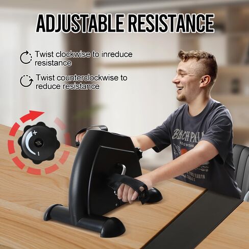 دراجة تمرين صغيرة من بانانا تحت المكتب لتدريب الذراع والساق، جهاز تمرين الدواسة مع شاشة LCD للتمرين في صالة الألعاب الرياضية المنزلية والمكتب in Kuwait