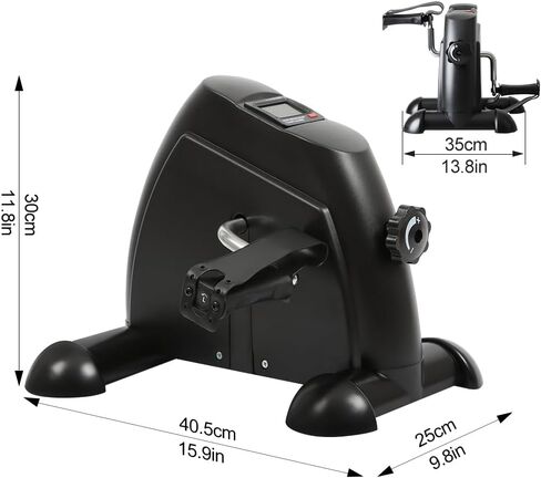دراجة تمرين صغيرة من بانانا تحت المكتب لتدريب الذراع والساق، جهاز تمرين الدواسة مع شاشة LCD للتمرين في صالة الألعاب الرياضية المنزلية والمكتب in Kuwait