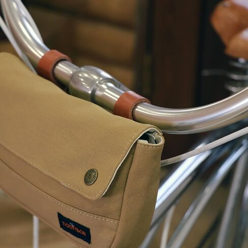 TOURBON Vintage Canvas Bike Panniers Bicycle Handlebar Bag in Saudi Arabia