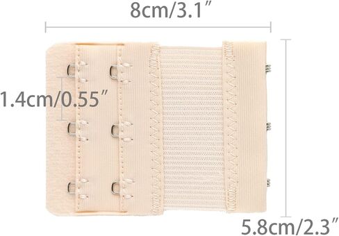 Allegra K Women 5 قطع تمديد حمالة الصدر القابلة للتمدد، 2x2/2x3/2x4 خطاف مرن من الخلف حمالة صدر تمديد حزام حمالة الصدر in Saudi Arabia