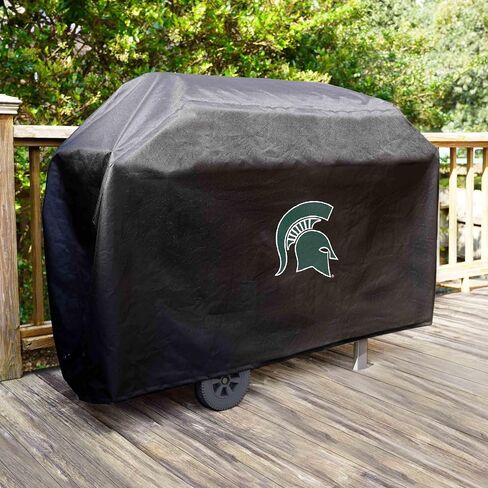 FANMATS 41200 Michigan State Rectangular Grill Cover - Fits 3 and 4 Burner Grills - 68in x 21in x 35in in Saudi Arabia
