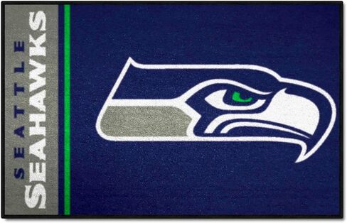 سجادة FANMATS 8247 NFL -Seattle Seahawks Starter Mat - 19 بوصة. × 30 بوصة. | تصميم موحد لسجادة ديكور المنزل لمحبي الرياضة وبساط خلفي in Saudi Arabia