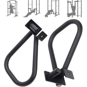 Dip Bar Attachment Squat Rack: Dip Bars for 3"x3" with 1in Hole Power Rack Cage Home Gym Fitness