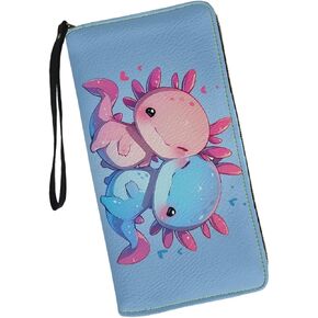 SCRAWLGOD Butterfly Floral Women Leather Wallets RFID Blocking Zip Around Credit Card Holder Clutch Purse Wristlet Strap in Kuwait