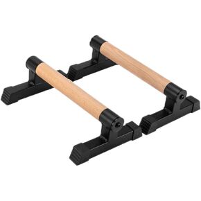 Wood Push up Bars Parallettes Bars Higher Quality Calisthenics Equipment Perfect, Pushup Bar and Handstand Push up Handles for Calisthenics, Fitness, Gymnastics, Aerobics Support 620 Lbs