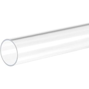 MECCANIXITY Clear Round Rigid PC Tube 22mm ID x 25mm OD x 1M Polycarbonate Tubing