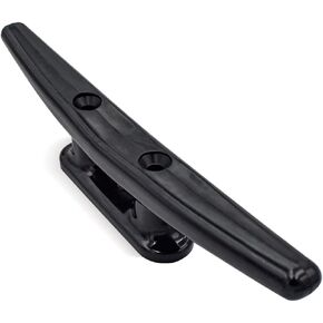 8 inch Dock Cleat. Weatherproof Black Nylon Boat Cleat Tie Downs - 8 Pack.