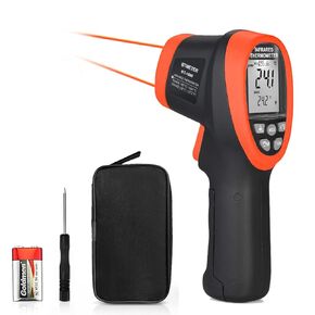 BTMETER BT-1800C Pyrometer -58°F ~3272°F (-50~1800℃) IR Temp Gun, D:S 50:1 High Temperature Infrared Thermometer for Industrial HVAC Forge Furnace Metal Smelting (NOT for Human Temp)