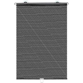 Indoor Sun Shade Telescopic Roller Blind Sun Shield Resistant Insulation Reduce Noise for Home Bathroom Office Glass, 4 Sizes (Color : Black, Size : 16X49CM)
