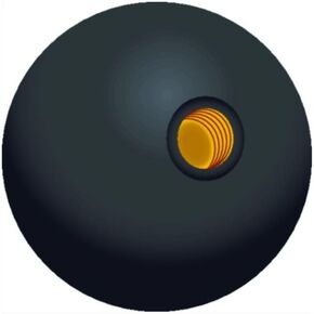 SEACHOICE Twin Lever Control Black Knob for 2840 & 2839