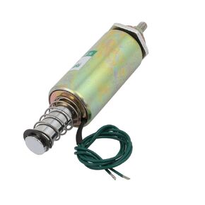uxcell DC 12V Push Pull Type Cylinder DC Solenoid Electromagnet Magnet XRN-25/50TL
