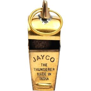 Brass Professional Whistle Loud Crisp Sound Golden Whistle Ideal for Coaches, Police and Hikers (JAYCO)