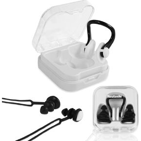 Ear Plugs for Swimming Ear Plugs Noise Cancelling Earplugs Swimming Nose Clip Waterproof Swimming Pool Ear Plugs Nose Clip Suitable for Diving Surfing and Other Water Sports with Storage Box