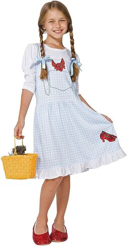 INTIMO girls The Wizard of Oz Dorothy Costume Pajama Gown With Fleece Lined Ruby Slippers in Saudi Arabia