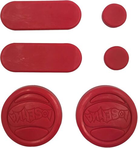 Longboard Slide Gloves Downhill Standard Skate Gloves with 2 Slider Puck Set(Red) in Kuwait