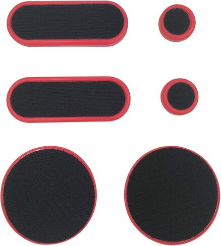 Longboard Slide Gloves Downhill Standard Skate Gloves with 2 Slider Puck Set(Red) in Kuwait