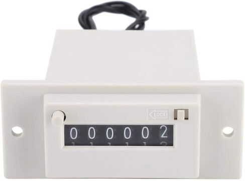 CSK6-YKW Electromagnetic Counter 6 Digit 0-999999 Counting Range Electronic Pulse Counter Digital Counter Totalizer Digital Electronic Punch Counter Electromagnetic Pulse Counter (DC 12V) in Saudi Arabia