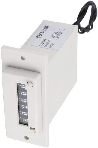 CSK6-YKW Electromagnetic Counter 6 Digit 0-999999 Counting Range Electronic Pulse Counter Digital Counter Totalizer Digital Electronic Punch Counter Electromagnetic Pulse Counter (DC 12V) in Saudi Arabia