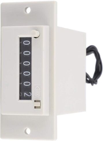 CSK6-YKW Electromagnetic Counter 6 Digit 0-999999 Counting Range Electronic Pulse Counter Digital Counter Totalizer Digital Electronic Punch Counter Electromagnetic Pulse Counter (DC 12V) in Saudi Arabia