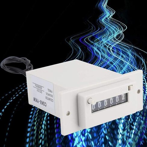 CSK6-YKW Electromagnetic Counter 6 Digit 0-999999 Counting Range Electronic Pulse Counter Digital Counter Totalizer Digital Electronic Punch Counter Electromagnetic Pulse Counter (DC 12V) in Saudi Arabia