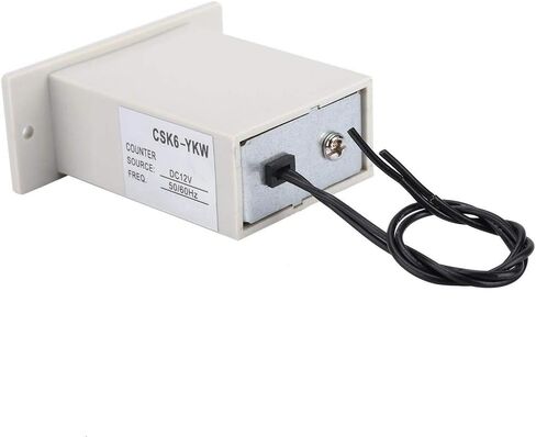 CSK6-YKW Electromagnetic Counter 6 Digit 0-999999 Counting Range Electronic Pulse Counter Digital Counter Totalizer Digital Electronic Punch Counter Electromagnetic Pulse Counter (DC 12V) in Saudi Arabia