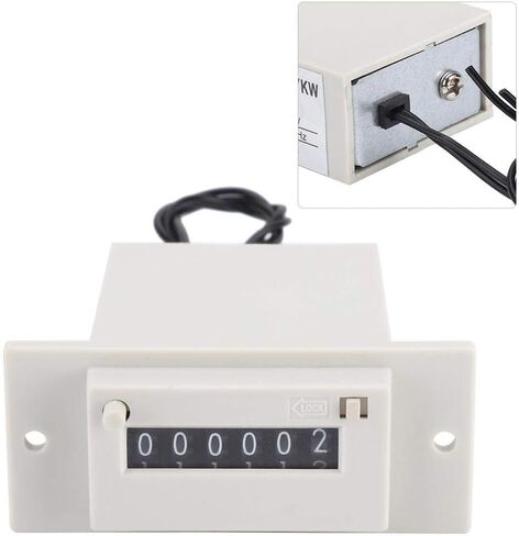 CSK6-YKW Electromagnetic Counter 6 Digit 0-999999 Counting Range Electronic Pulse Counter Digital Counter Totalizer Digital Electronic Punch Counter Electromagnetic Pulse Counter (DC 12V) in Saudi Arabia