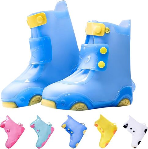 Rain Shoe Covers, Waterproof Shoe Covers for Kids Rain Boot, Non-slip Reusable Galoshes for Boys and Girls in Saudi Arabia
