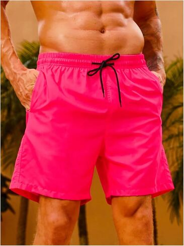 Floerns Men's Swim Trunks with Compression Quick Dry Shorts Swim Board Shorts in Kuwait