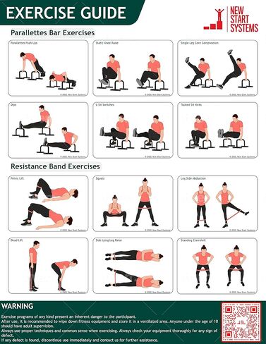 قضبان Parallettes للدفع والغطس - معدات تمارين رياضية بمقابض رغوية - مجموعة إضافية من الأربطة المقاومة in Saudi Arabia