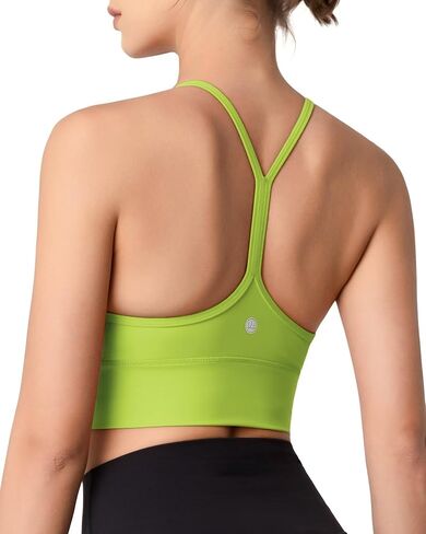 QUEENIEKE حمالات صدر رياضية للنساء على شكل حرف Y مبطنة وقابلة للتنفس وحزام عريض ودعم متوسط ​​لليوجا in Kuwait